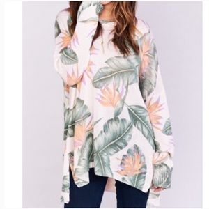 Show me your mumu Bonfire Floral Sweater Day In Paradise Loose Knot Size Small